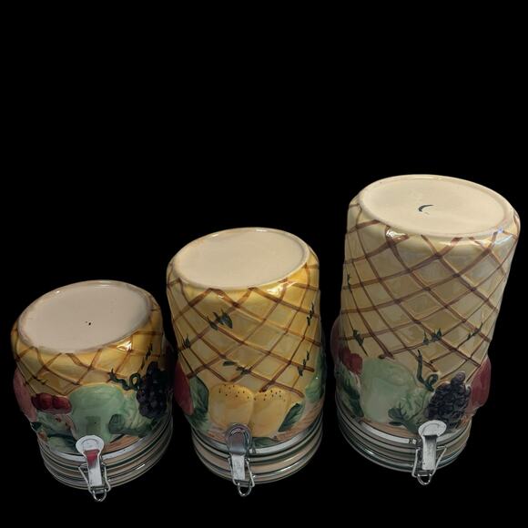 Vintage Fruit Canister 3 Piece Set - Picture 8 of 12
